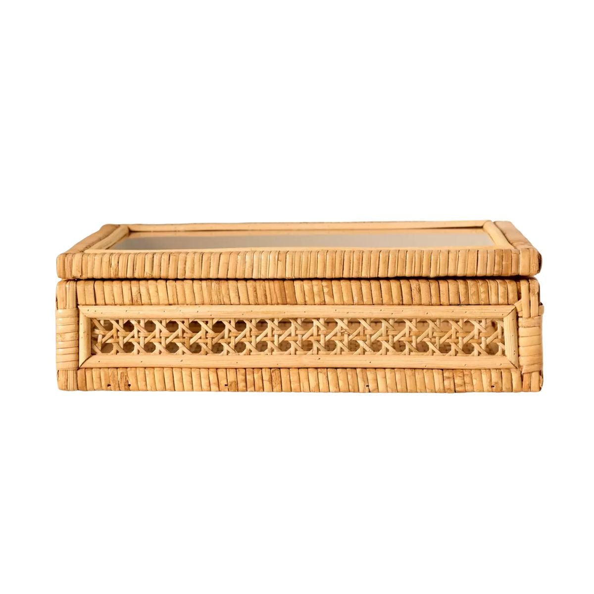 [The Mahjong House] Rattan Tile Box - The Pink Pineapple 850