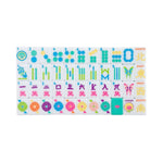 [The Mahjong House] The Brights! Teal House Tiles - The Pink Pineapple 850