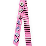 The Mahjong Muse Skinny Scarf in Pink - The Pink Pineapple 850