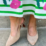 The Margot Suede Slingback Pump - The Pink Pineapple 850