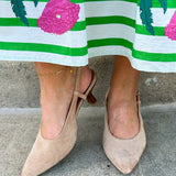 The Margot Suede Slingback Pump - The Pink Pineapple 850