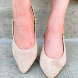 The Margot Suede Slingback Pump - The Pink Pineapple 850