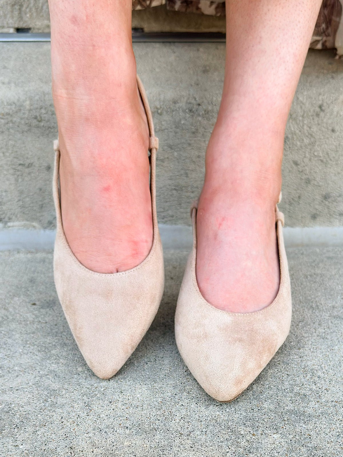 The Margot Suede Slingback Pump - The Pink Pineapple 850