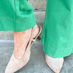 The Margot Suede Slingback Pump - The Pink Pineapple 850