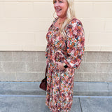 The Marigold Haven Floral Midi Dress - The Pink Pineapple 850