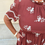 The Meadow Grace Embroidered Midi Dress - The Pink Pineapple 850