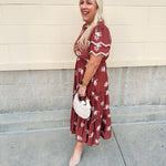 The Meadow Grace Embroidered Midi Dress - The Pink Pineapple 850