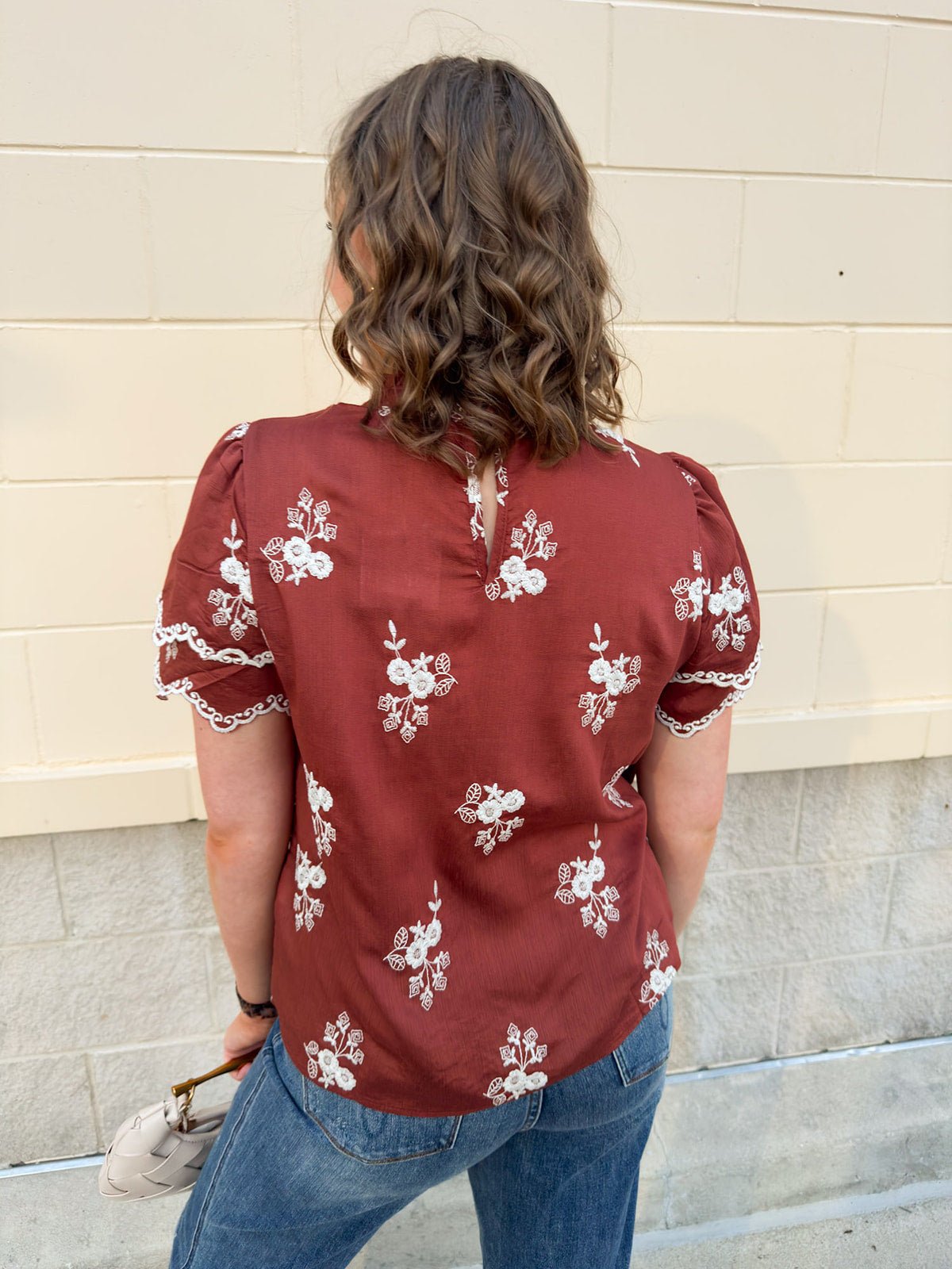 The Meadow Grace Embroidered Top - The Pink Pineapple 850