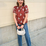 The Meadow Grace Embroidered Top - The Pink Pineapple 850