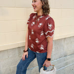 The Meadow Grace Embroidered Top - The Pink Pineapple 850