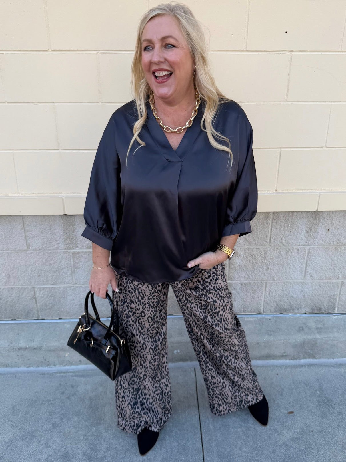 The Midnight Moment Blouse - The Pink Pineapple 850