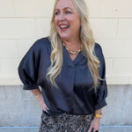 The Midnight Moment Blouse - The Pink Pineapple 850