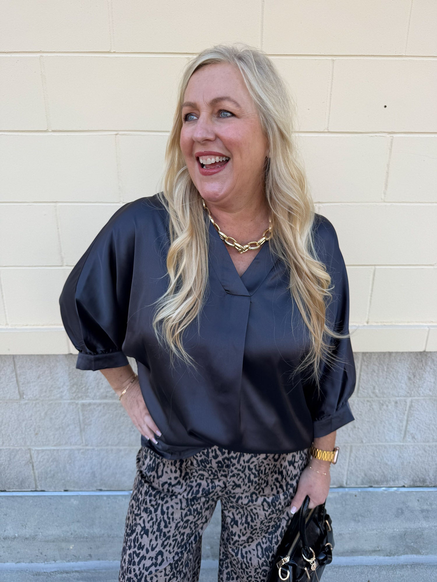 The Midnight Moment Blouse - The Pink Pineapple 850