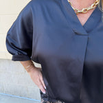 The Midnight Moment Blouse - The Pink Pineapple 850