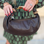 The Mocha Luxe Asymmetrical Handbag - The Pink Pineapple 850