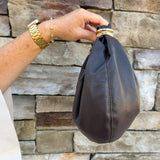 The Mocha Luxe Asymmetrical Handbag - The Pink Pineapple 850