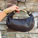 The Mocha Luxe Asymmetrical Handbag - The Pink Pineapple 850