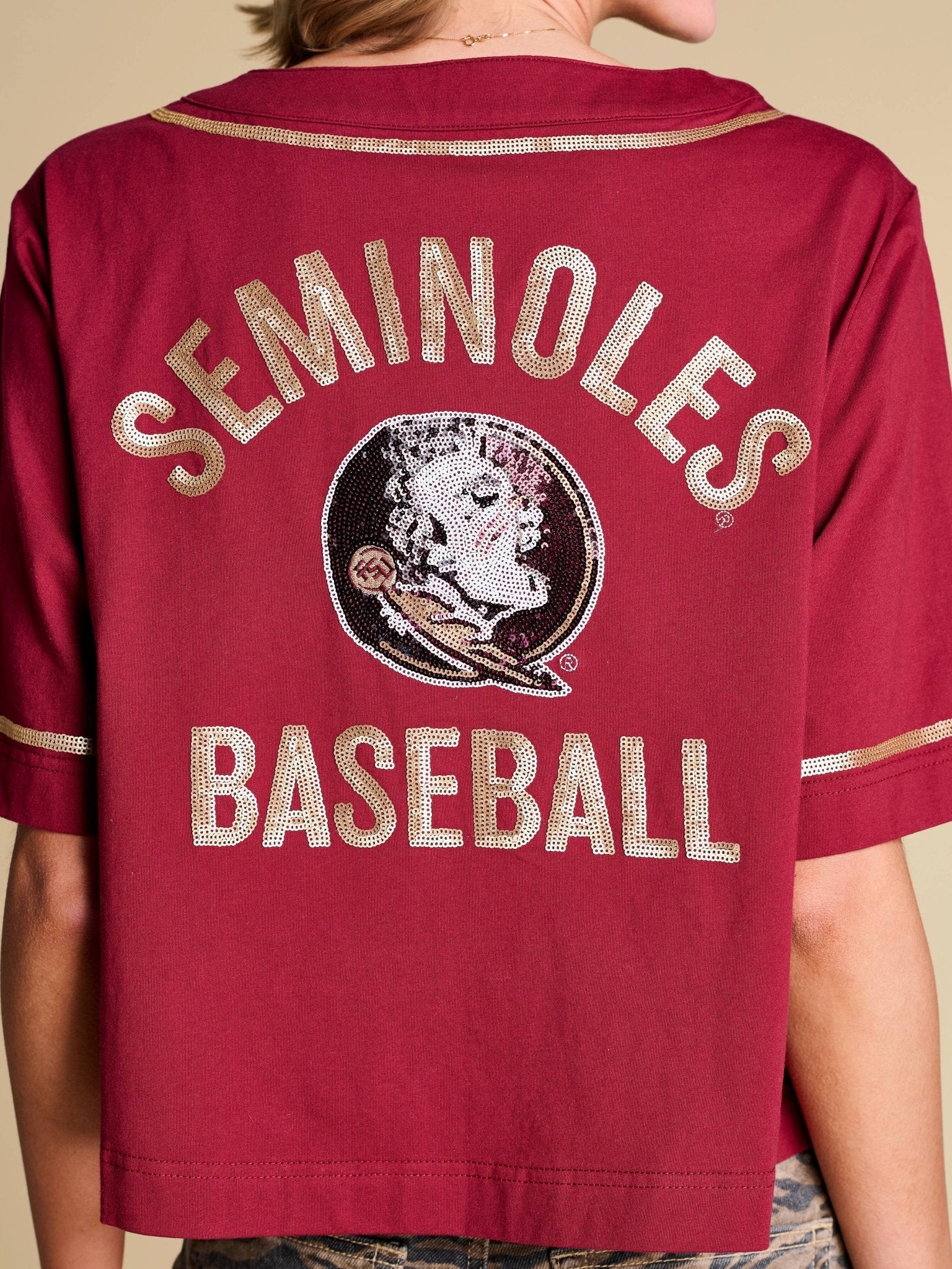 The Outfield Sequin Jersey | FSU - The Pink Pineapple 850
