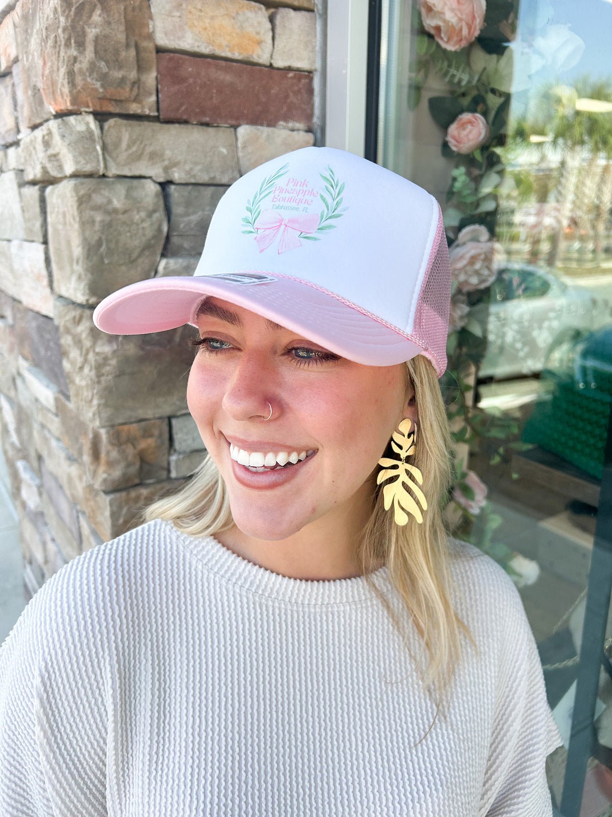 The Pink Pineapple Trucker Pink Hat - The Pink Pineapple 850