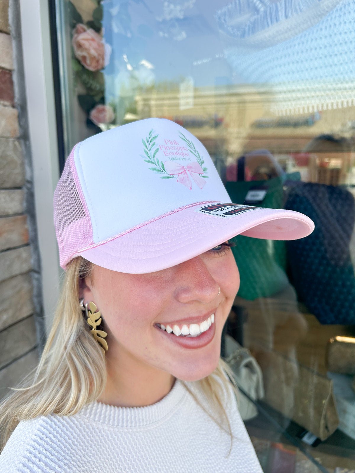The Pink Pineapple Trucker Pink Hat - The Pink Pineapple 850
