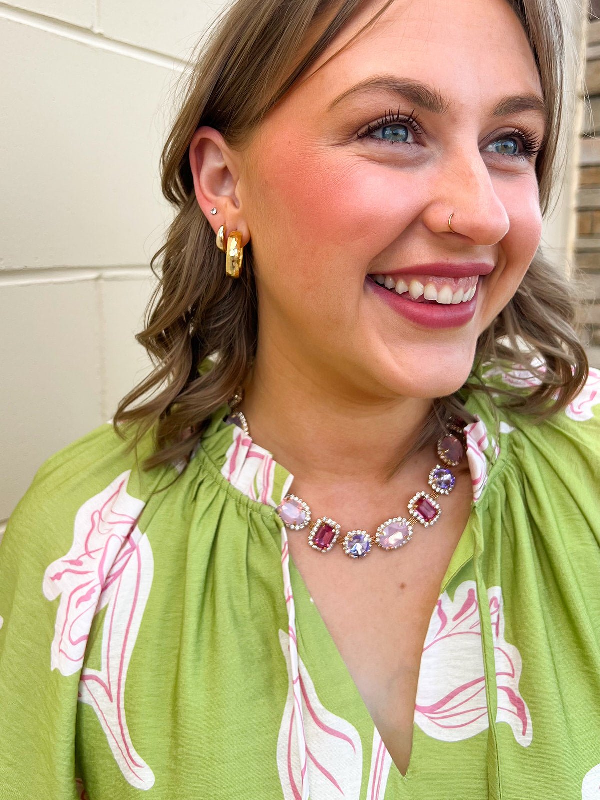 The Rosalie Gem Necklace - The Pink Pineapple 850