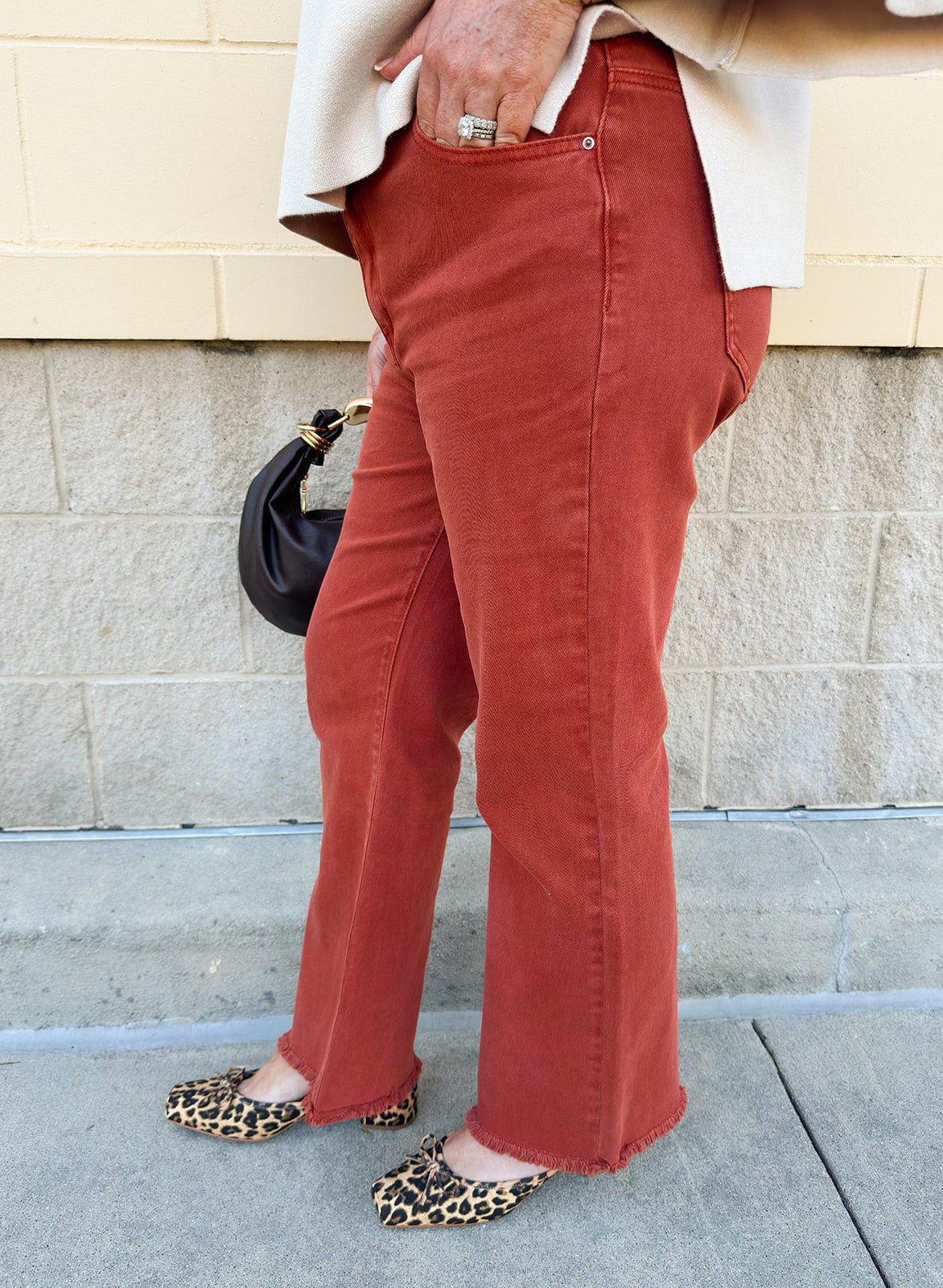 The Rust Revival Bootcut Pants - The Pink Pineapple 850