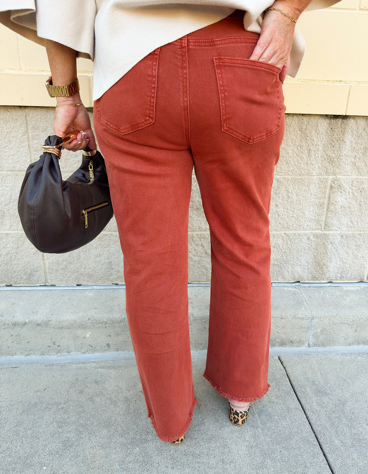 The Rust Revival Bootcut Pants - The Pink Pineapple 850
