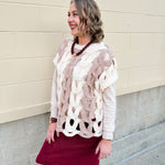 The Savannah Color Block Sweater Top - The Pink Pineapple 850