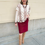 The Savannah Color Block Sweater Top - The Pink Pineapple 850