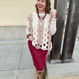 The Savannah Color Block Sweater Top - The Pink Pineapple 850