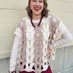 The Savannah Color Block Sweater Top - The Pink Pineapple 850
