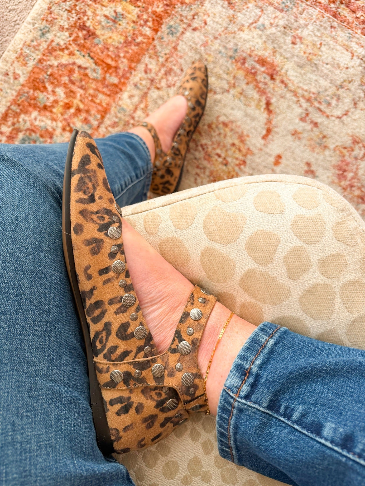 The Savannah Studded Ballerina Flats - The Pink Pineapple 850