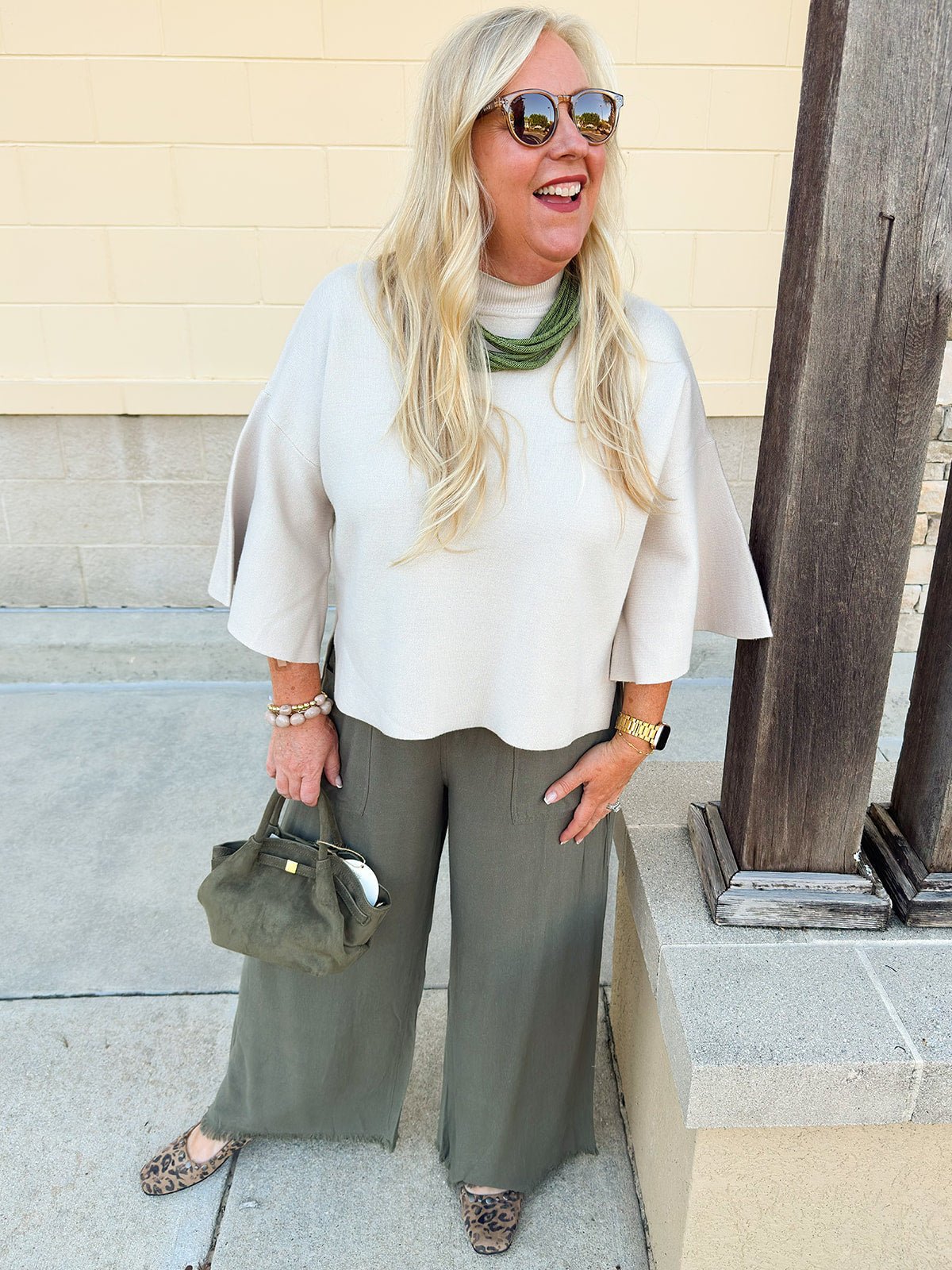 The Savannah Studded Ballerina Flats - The Pink Pineapple 850