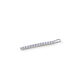 [The Sis Kiss] Bling Bar Charm in Silver - The Pink Pineapple 850