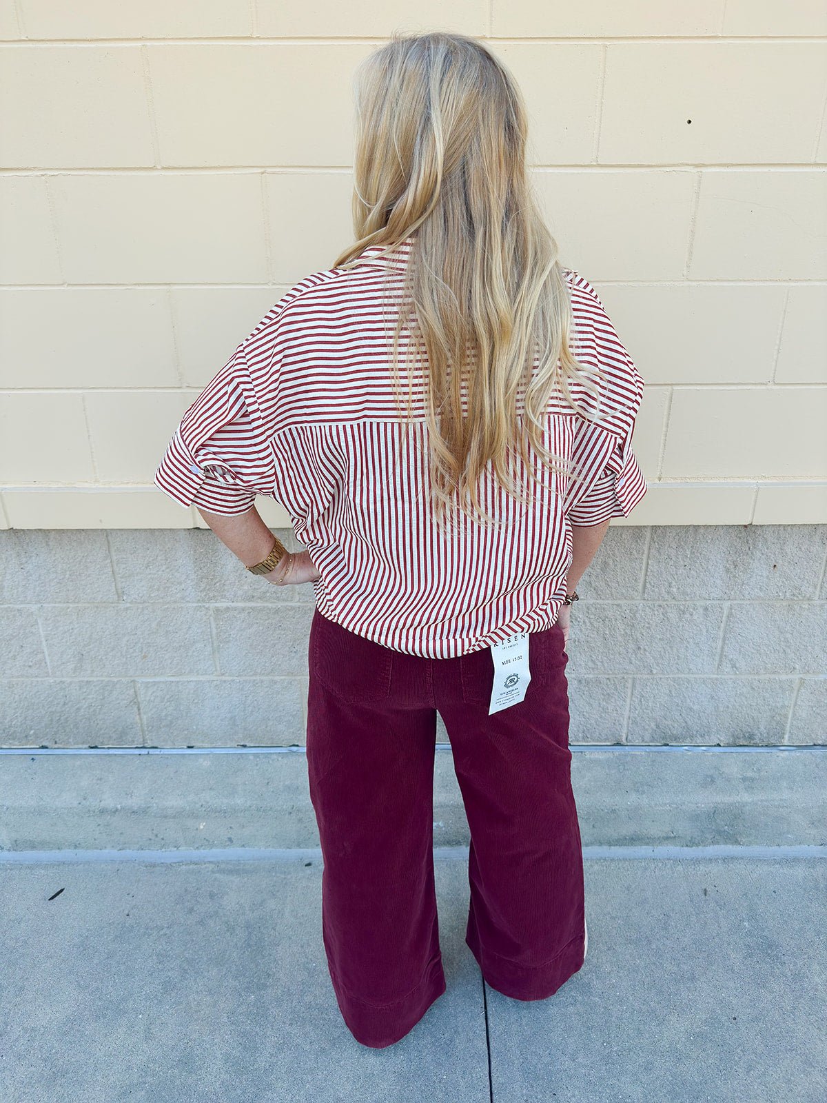 The Tallahassee Stripes Seersucker Top - The Pink Pineapple 850