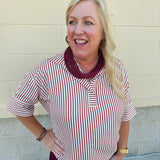 The Tallahassee Stripes Seersucker Top - The Pink Pineapple 850