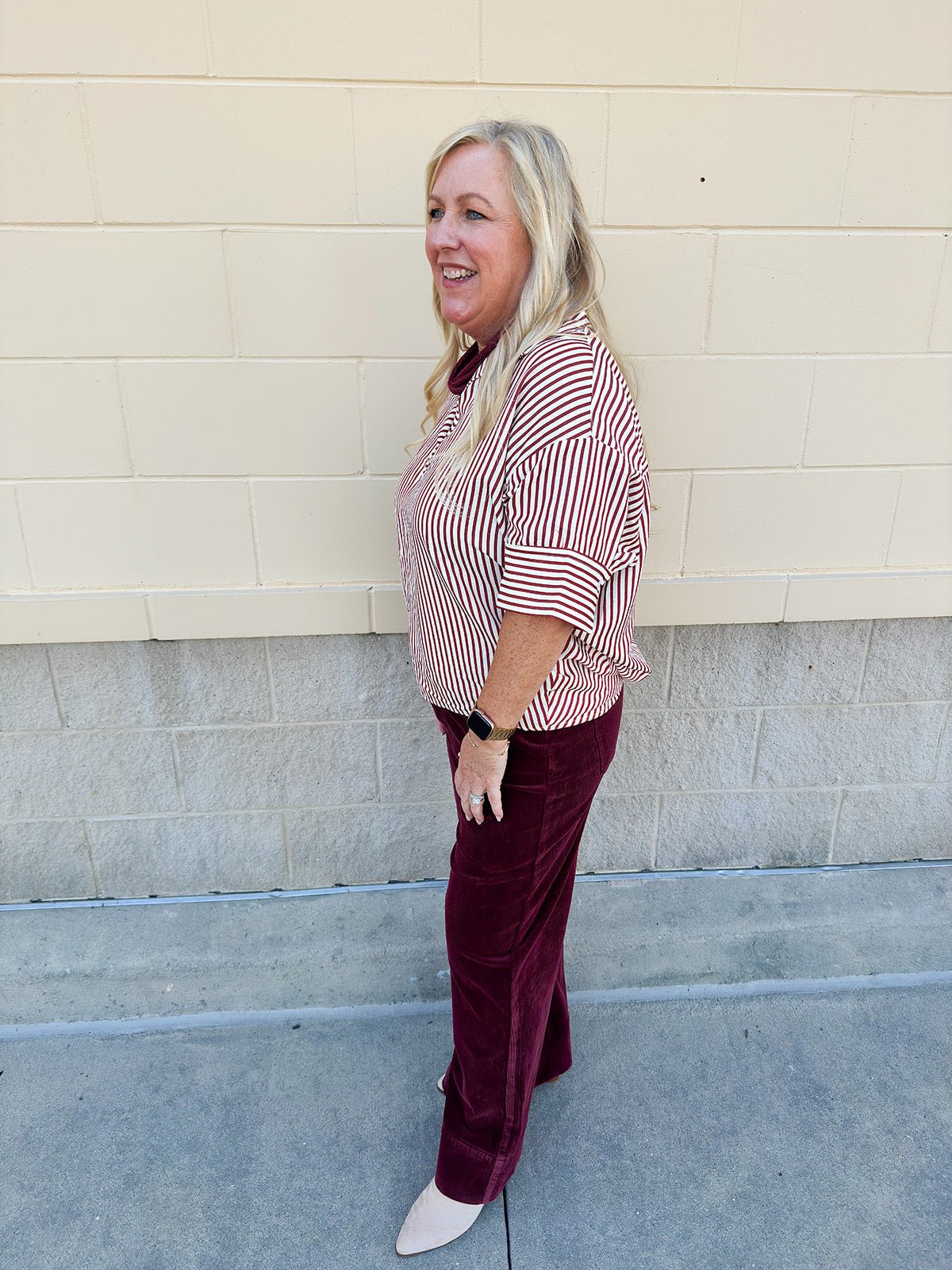 The Tallahassee Stripes Seersucker Top - The Pink Pineapple 850