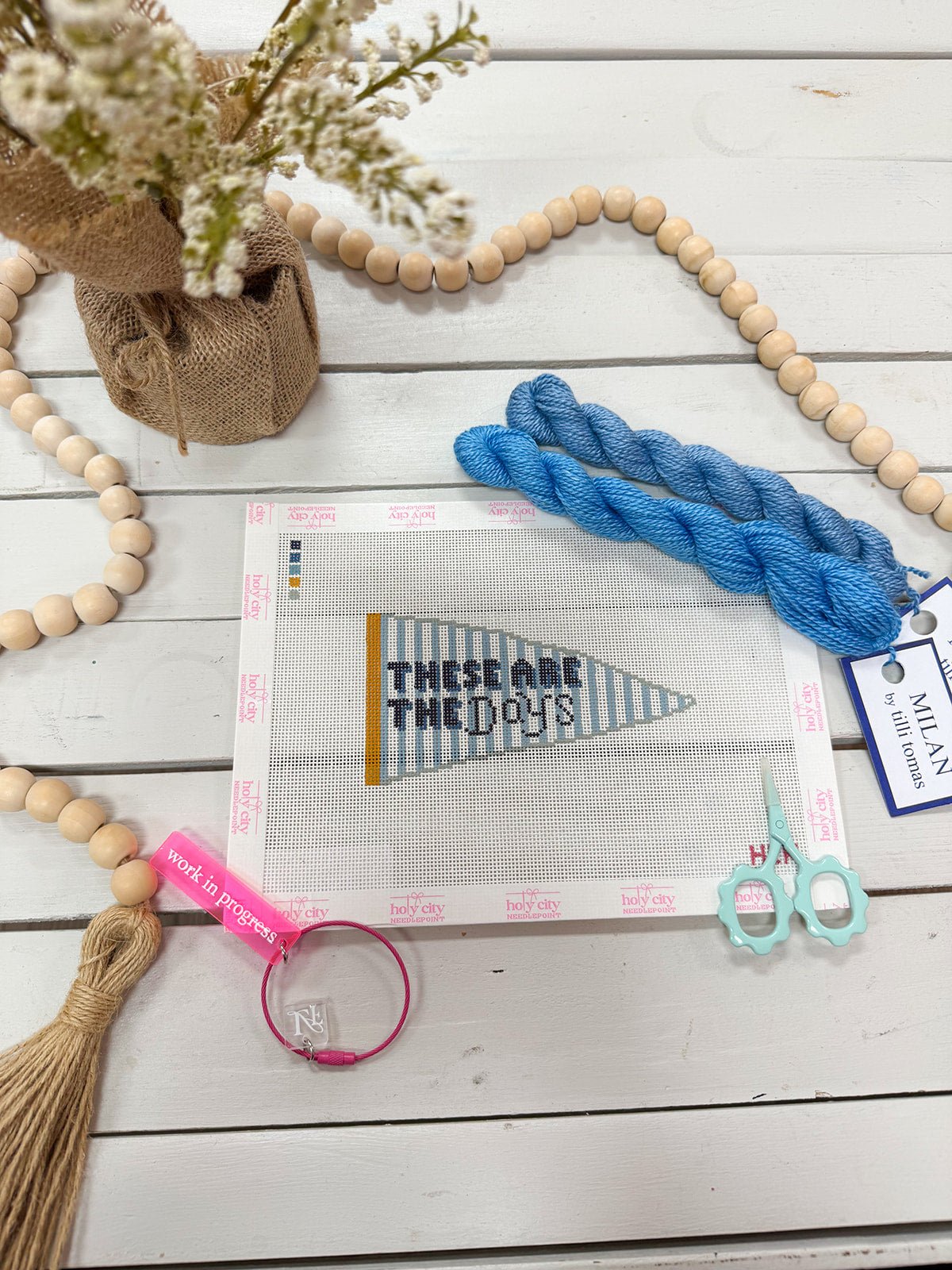 These Are the Days Canvas - The Pink Pineapple 850