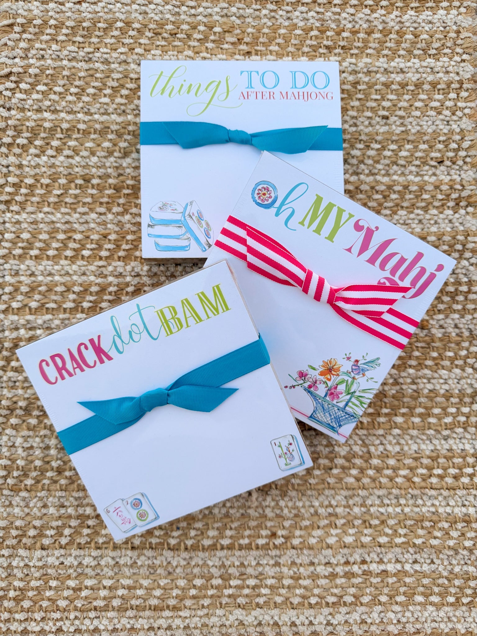 Things To Do After Mahjong Luxe Notepad - The Pink Pineapple 850