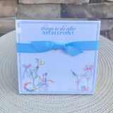 Things To Do After Needlepoint Cocktails Luxe Mini Notepad - The Pink Pineapple 850