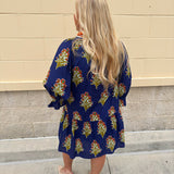 [THML] Fall in Florals Mini Dress - The Pink Pineapple 850