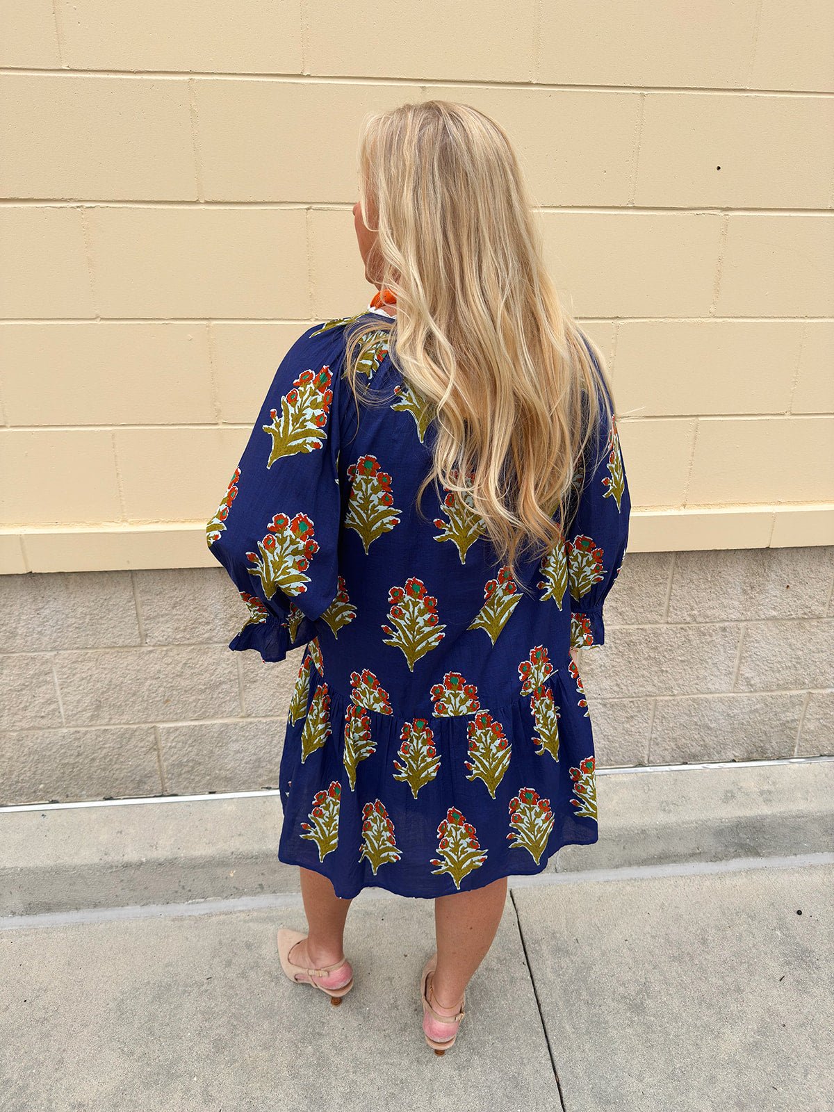 [THML] Fall in Florals Mini Dress - The Pink Pineapple 850