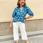 [THML] Hydrangea Daydream Blouse - The Pink Pineapple 850