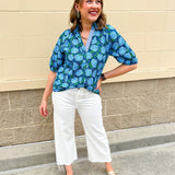 [THML] Hydrangea Daydream Blouse - The Pink Pineapple 850