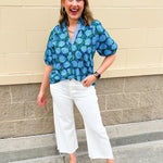 [THML] Hydrangea Daydream Blouse - The Pink Pineapple 850