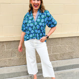 [THML] Hydrangea Daydream Blouse - The Pink Pineapple 850