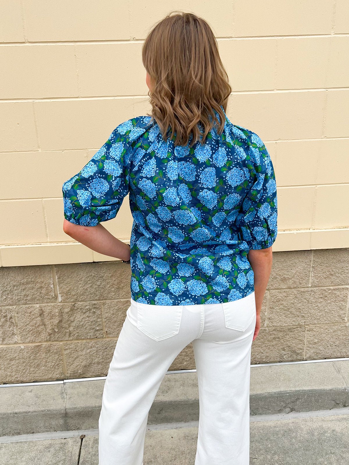 [THML] Hydrangea Daydream Blouse - The Pink Pineapple 850