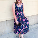 [THML] Moonflower Market Midi Dress - The Pink Pineapple 850