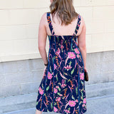 [THML] Moonflower Market Midi Dress - The Pink Pineapple 850