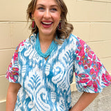 [THML] Sunlit Petal Blouse - The Pink Pineapple 850